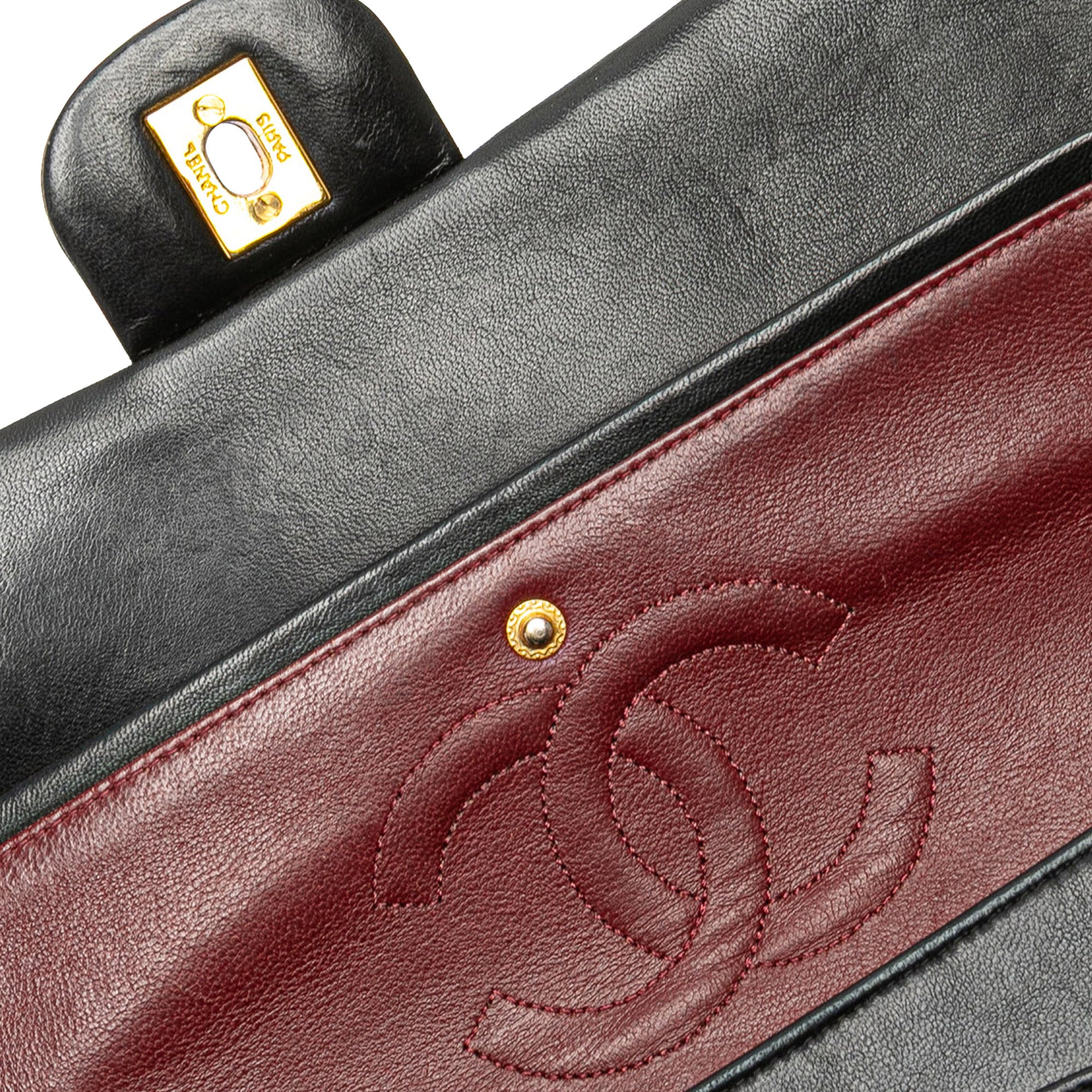 Medium Classic Lambskin Double Flap