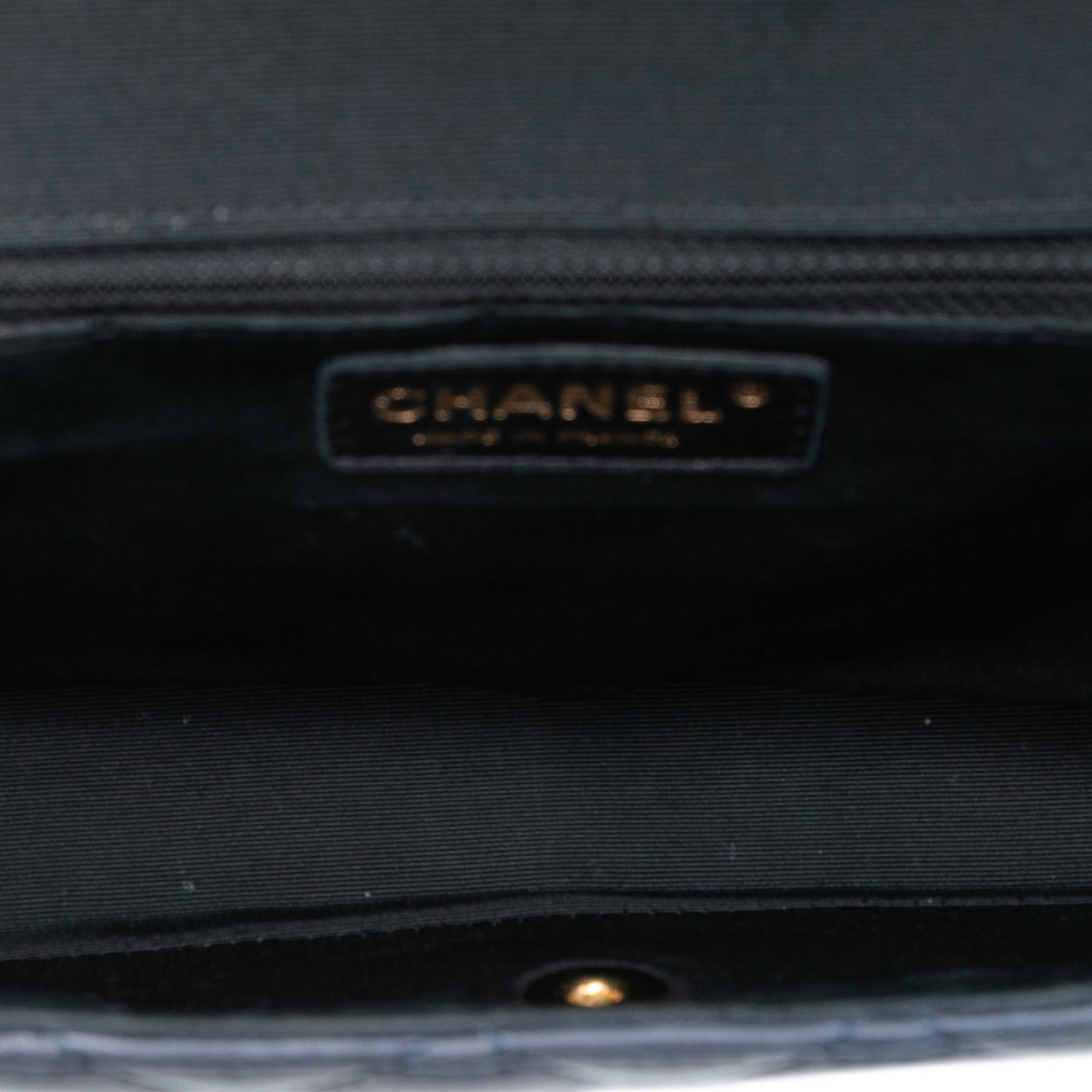 Large Bicolor Quilted Lambskin Elegant CC Flap