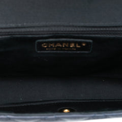 Large Bicolor Quilted Lambskin Elegant CC Flap