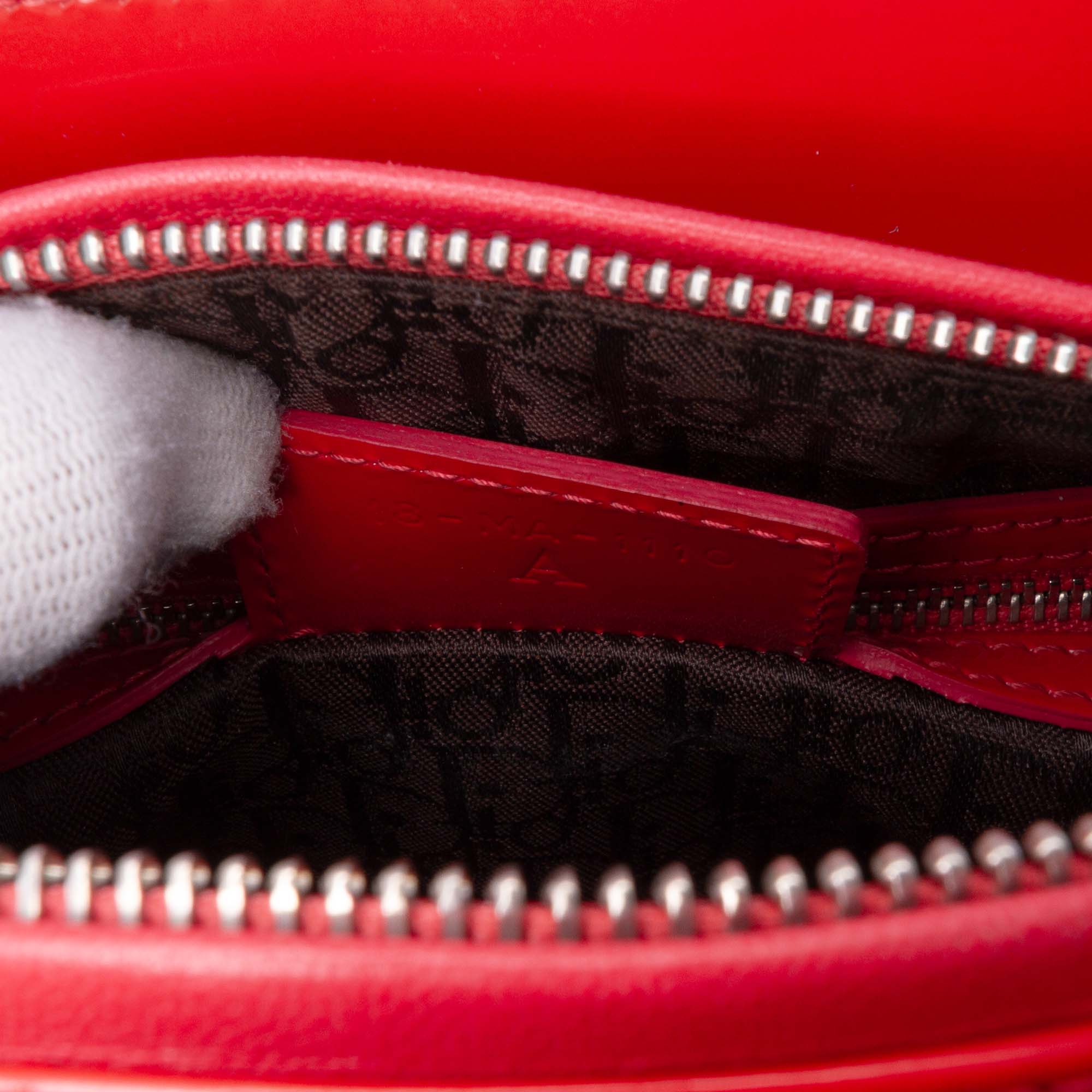 Medium Patent Cannage Whipstitch Lady Dior