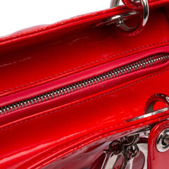 Medium Patent Cannage Whipstitch Lady Dior