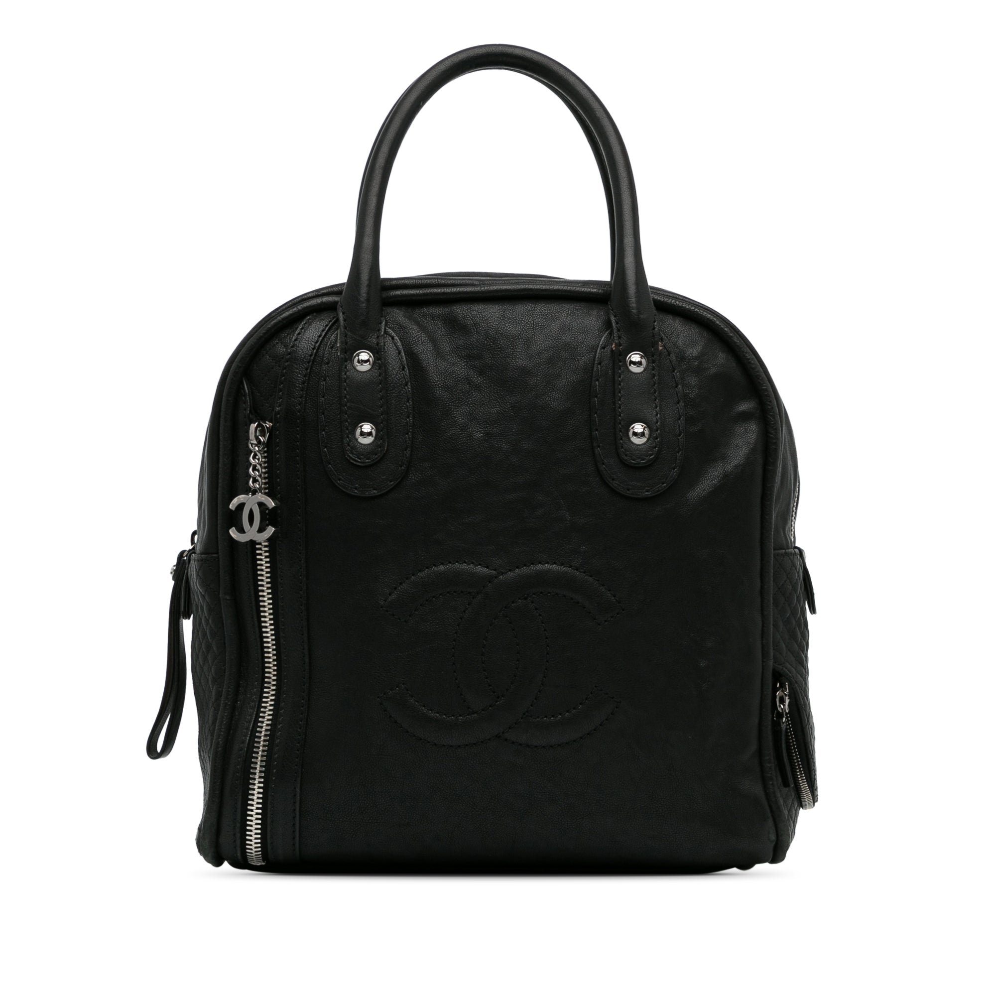 Cruise Line Large Calfskin Bowler Bag_0