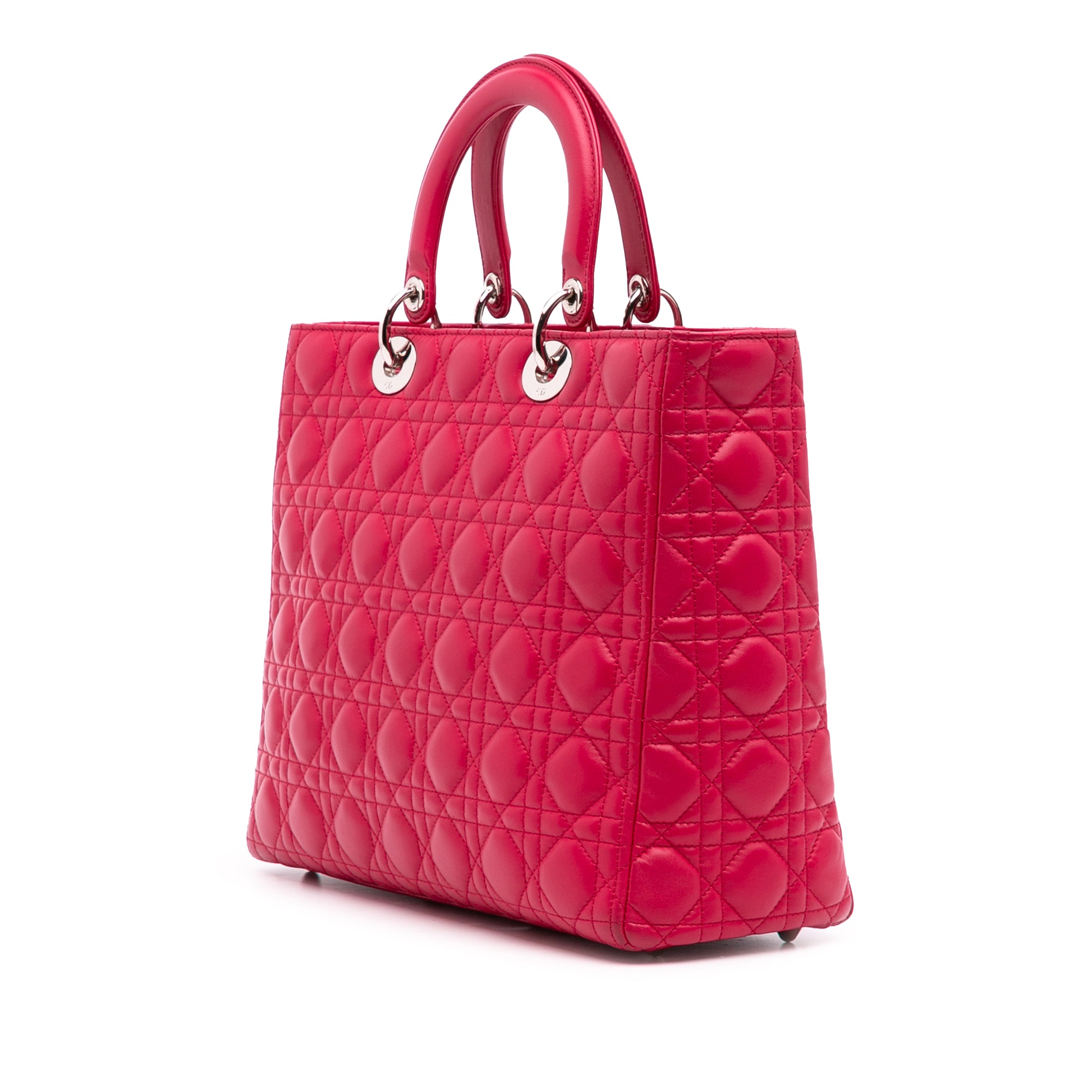 Large Lambskin Cannage Lady Dior