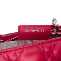 Large Lambskin Cannage Lady Dior