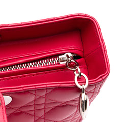 Large Lambskin Cannage Lady Dior