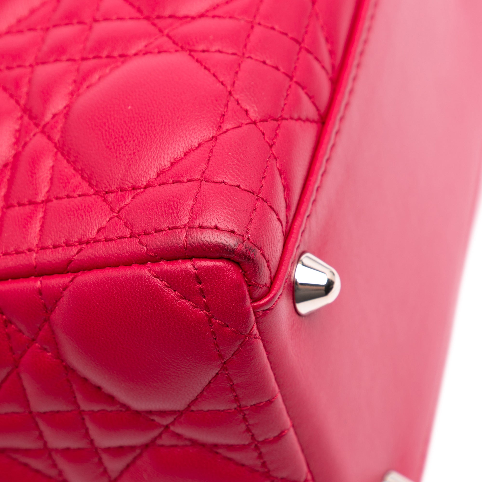Large Lambskin Cannage Lady Dior