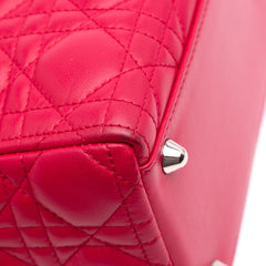 Large Lambskin Cannage Lady Dior