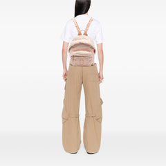 Quilted Canvas Front Pocket Fringe Backpack