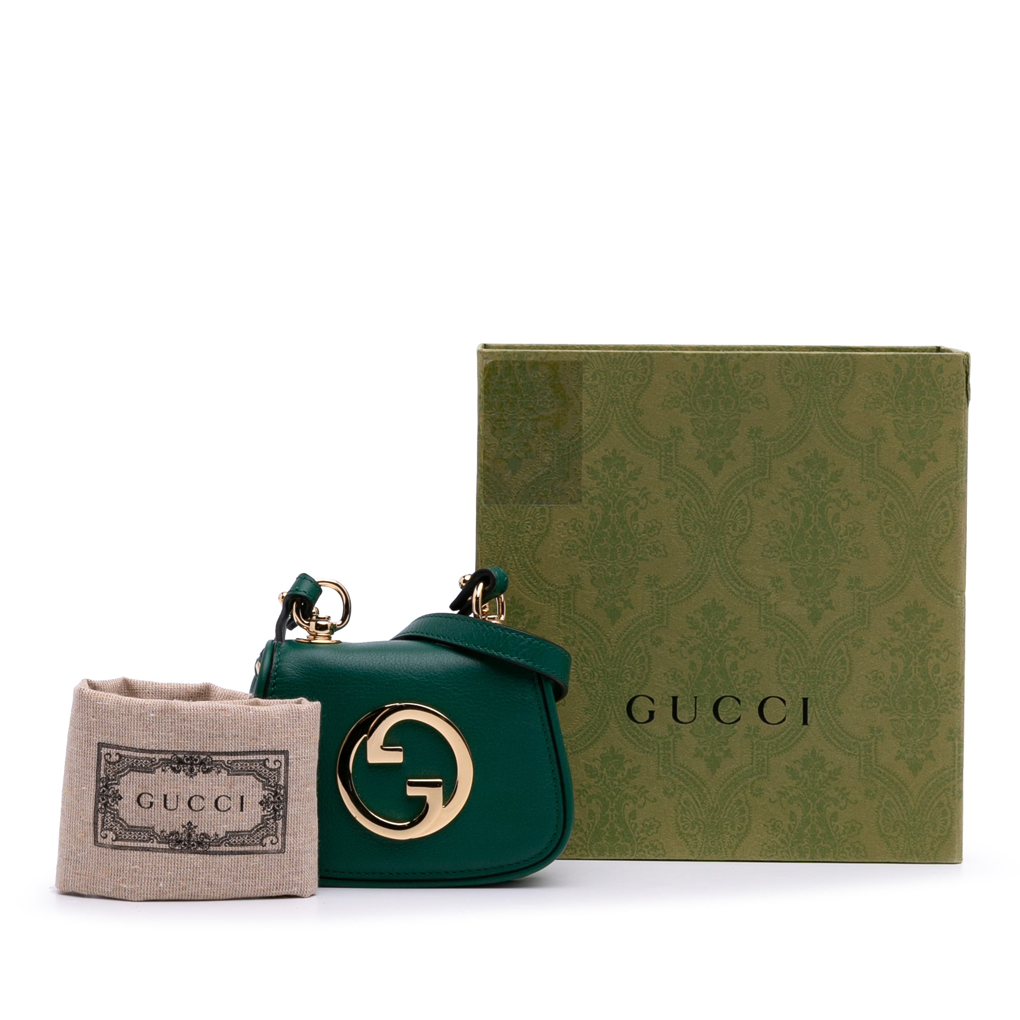 Textured Calfskin Blondie Card Case on Strap