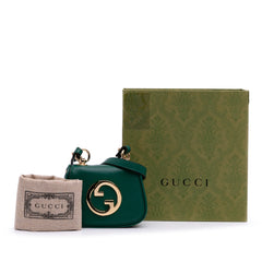 Textured Calfskin Blondie Card Case on Strap