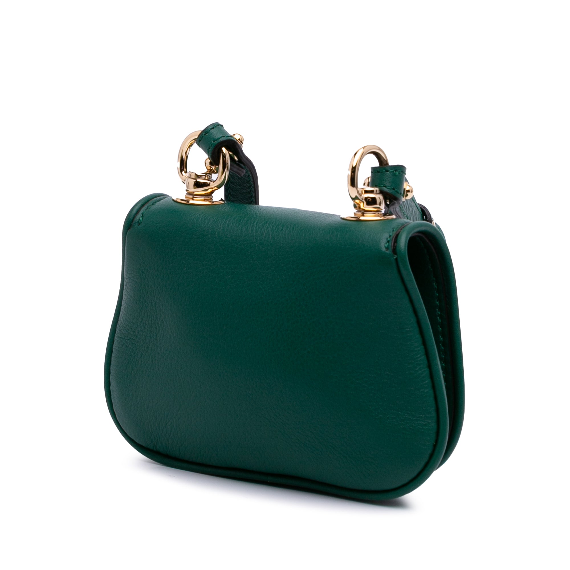 Textured Calfskin Blondie Card Case on Strap