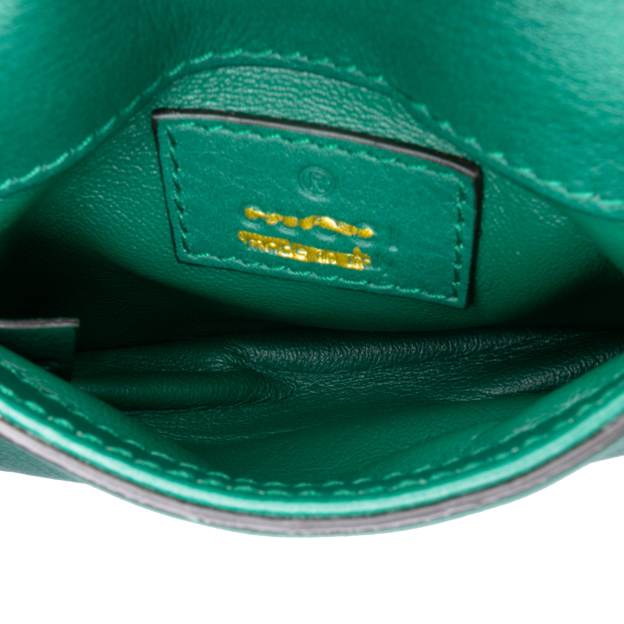 Textured Calfskin Blondie Card Case on Strap
