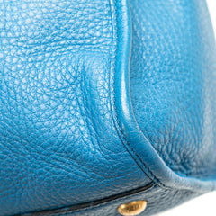 Vitello Daino Zip Top Satchel