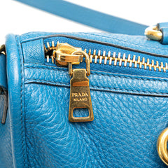 Vitello Daino Zip Top Satchel