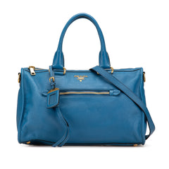 Vitello Daino Zip Top Satchel