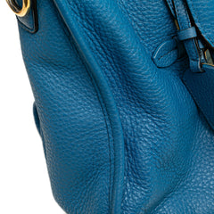 Vitello Daino Zip Top Satchel