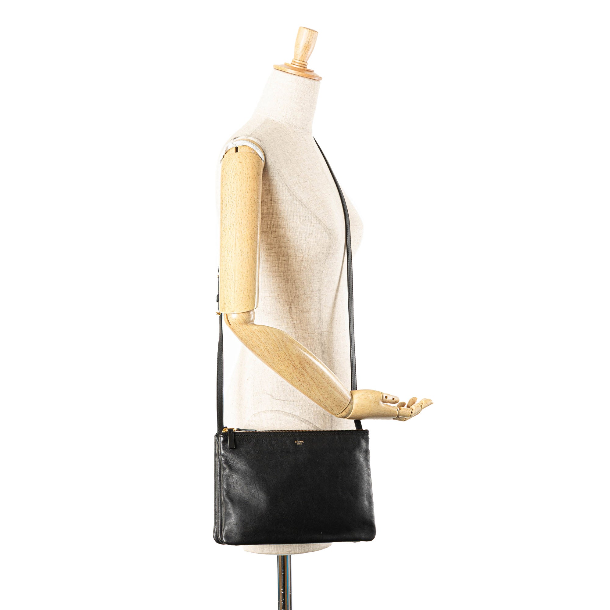 Large Lambskin Trio Crossbody
