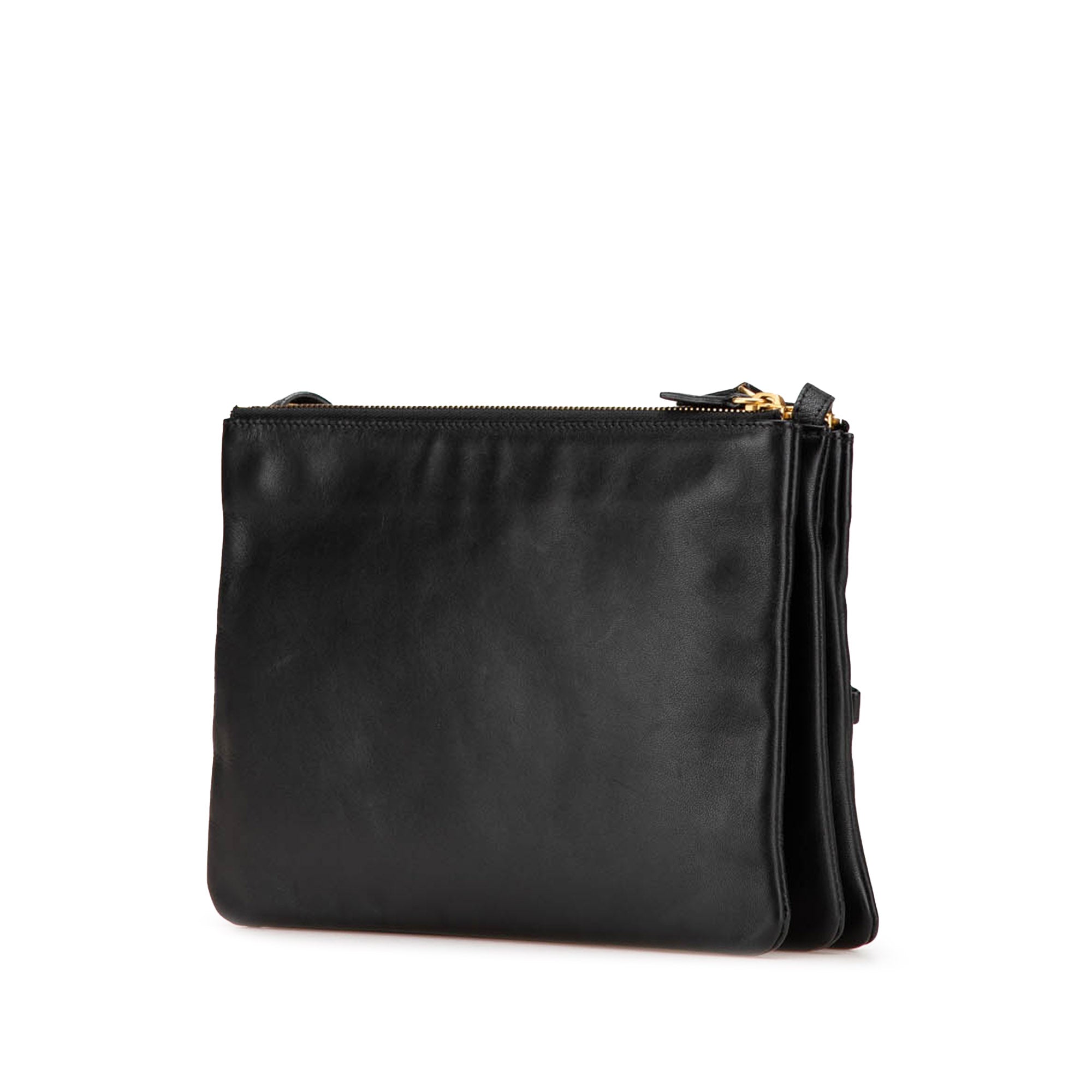Large Lambskin Trio Crossbody