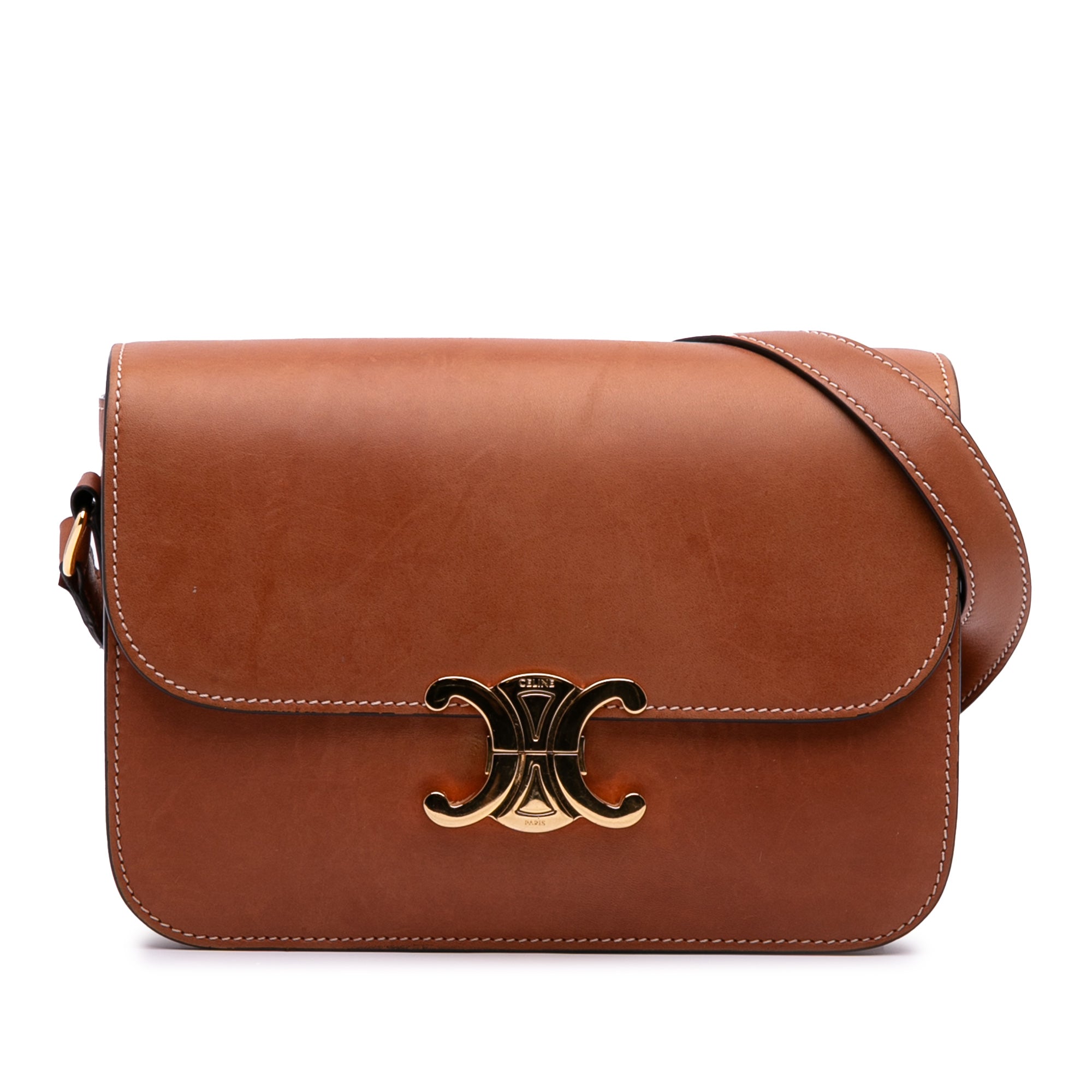 Classique Natural Calfskin Triomphe Crossbody