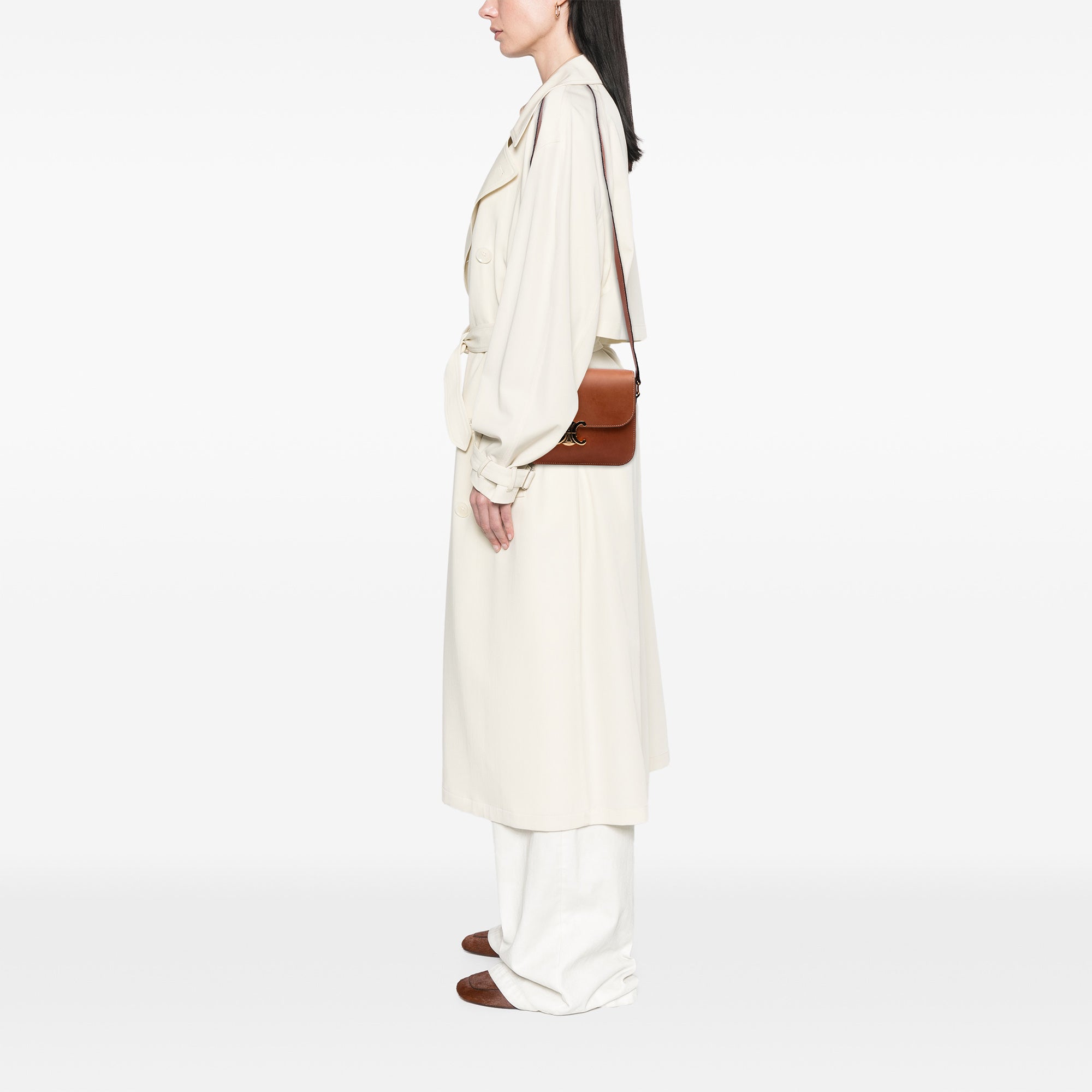 Classique Natural Calfskin Triomphe Crossbody