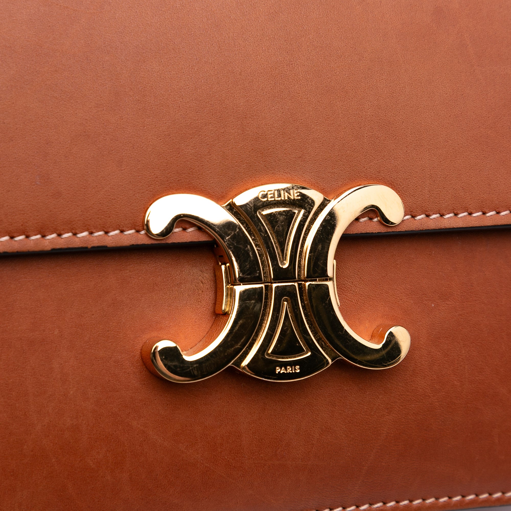 Classique Natural Calfskin Triomphe Crossbody