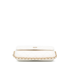 Lambskin Chain Around Flap Phone Case