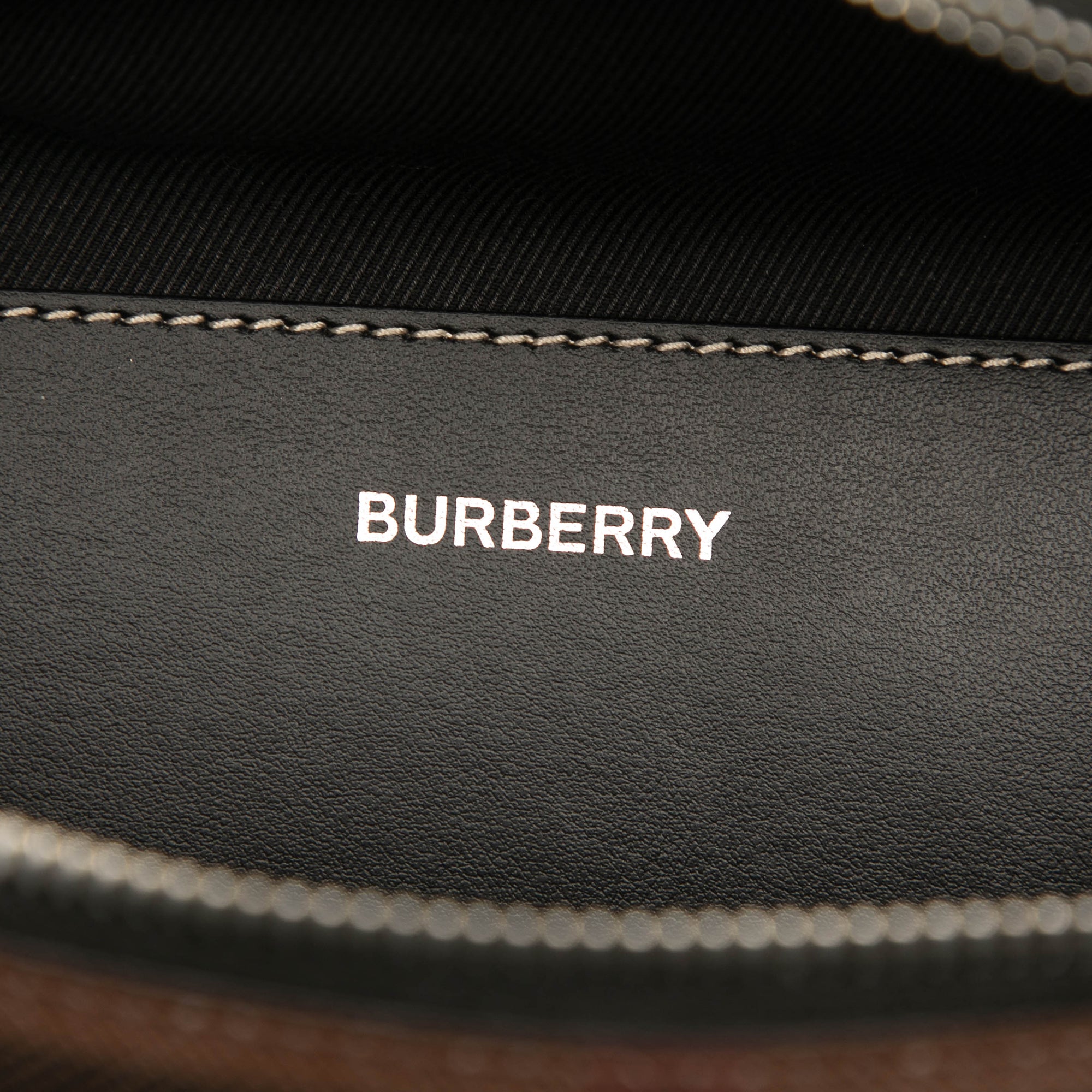 Geometric Check Coated Canvas Bum Bag