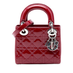 Mini Patent Cannage Lady Dior