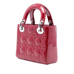 Mini Patent Cannage Lady Dior