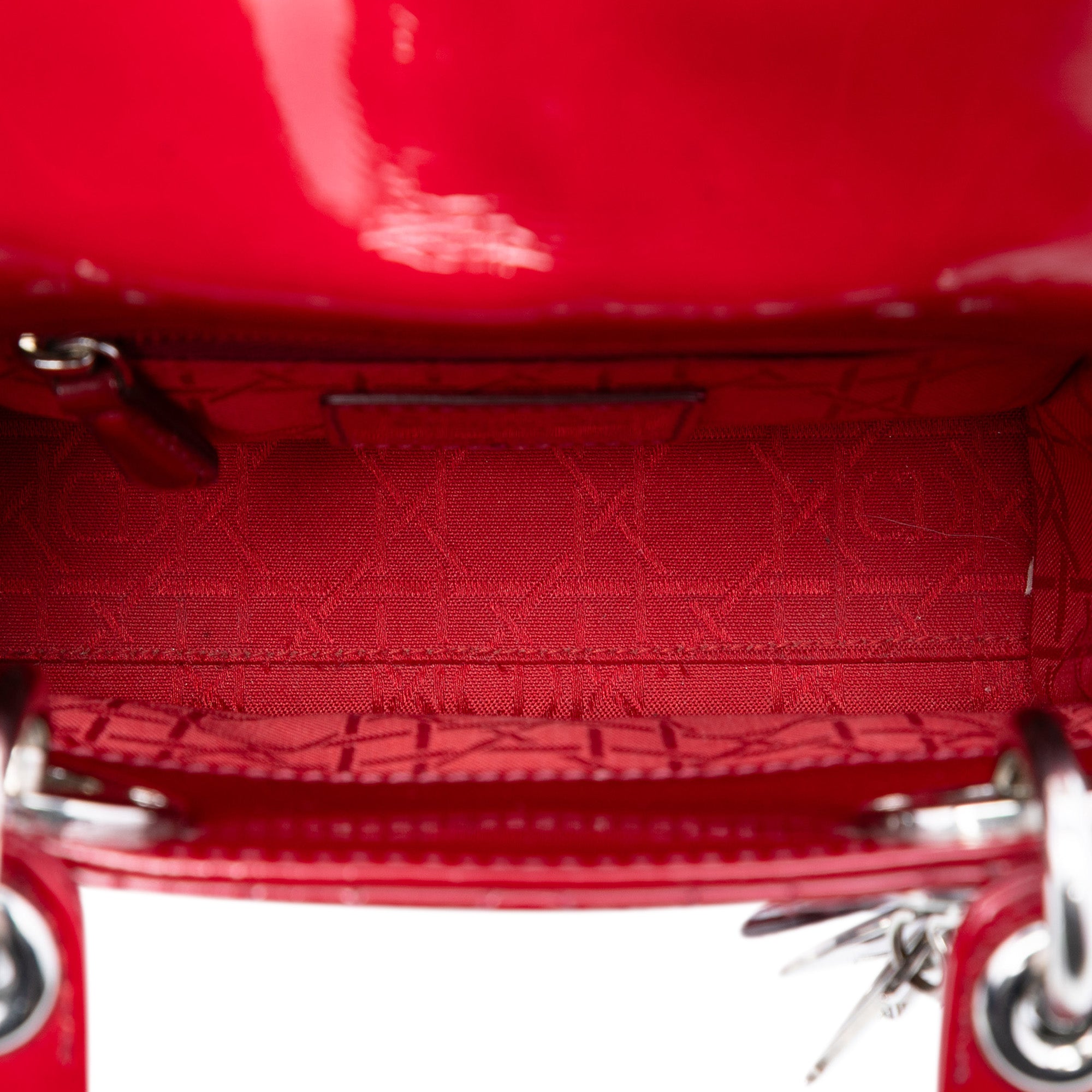 Mini Patent Cannage Lady Dior