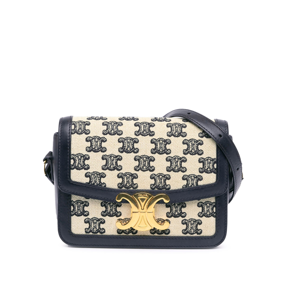 Teen Embroidered Canvas Triomphe Crossbody