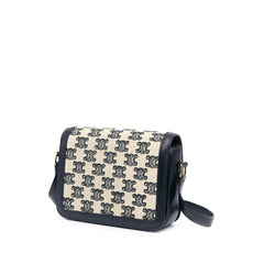 Teen Embroidered Canvas Triomphe Crossbody