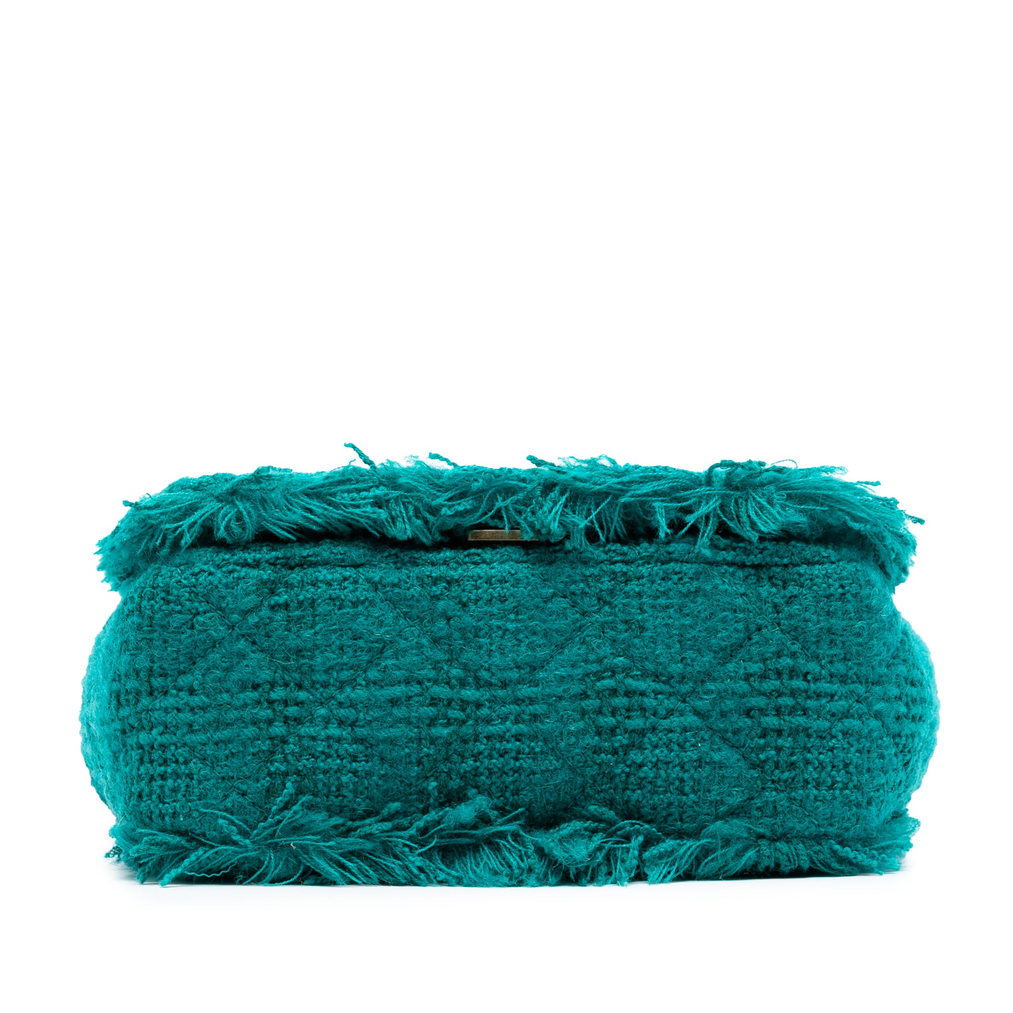 Small Wool Tweed Giant Logo Flap