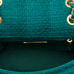 Small Wool Tweed Giant Logo Flap