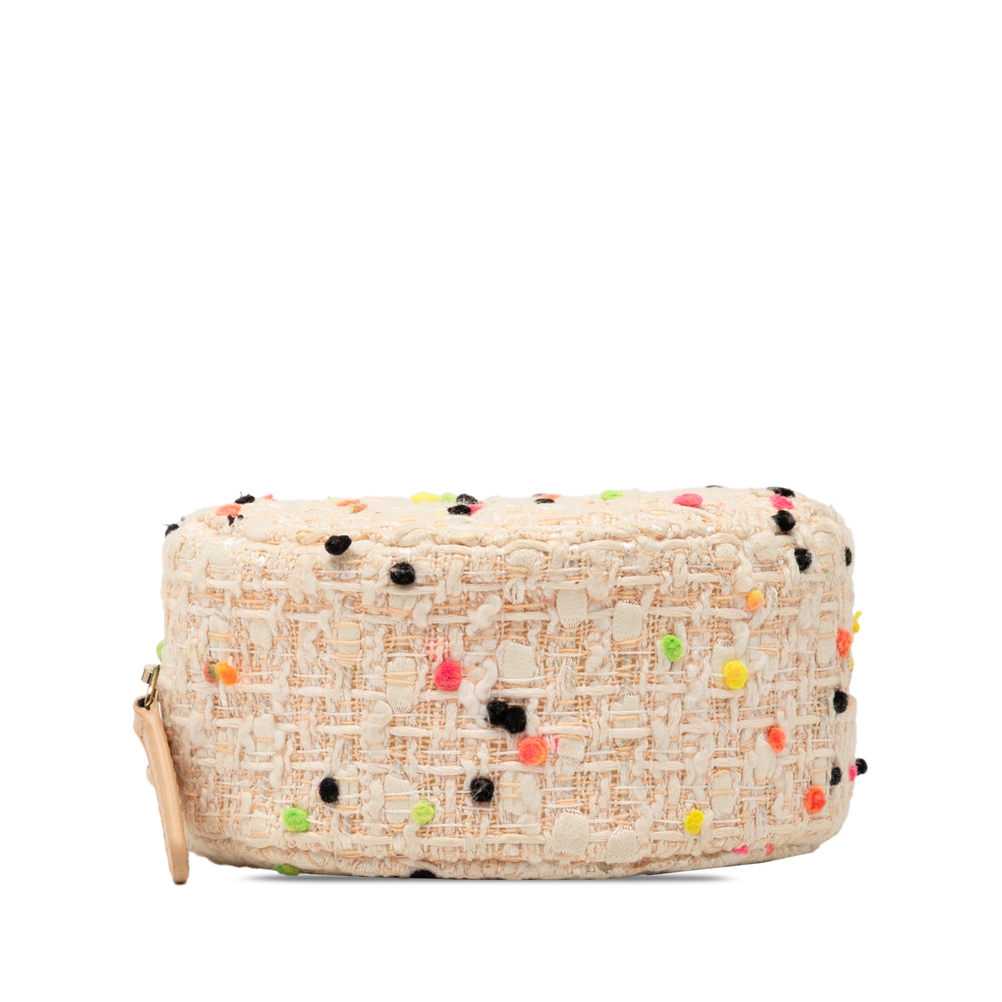 CC Quilted Tweed Round Crossbody