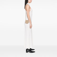 CC Quilted Tweed Round Crossbody