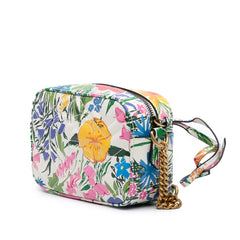 Ken Scott Mini GG Marmont Floral Printed Matelasse Leather Crossbody