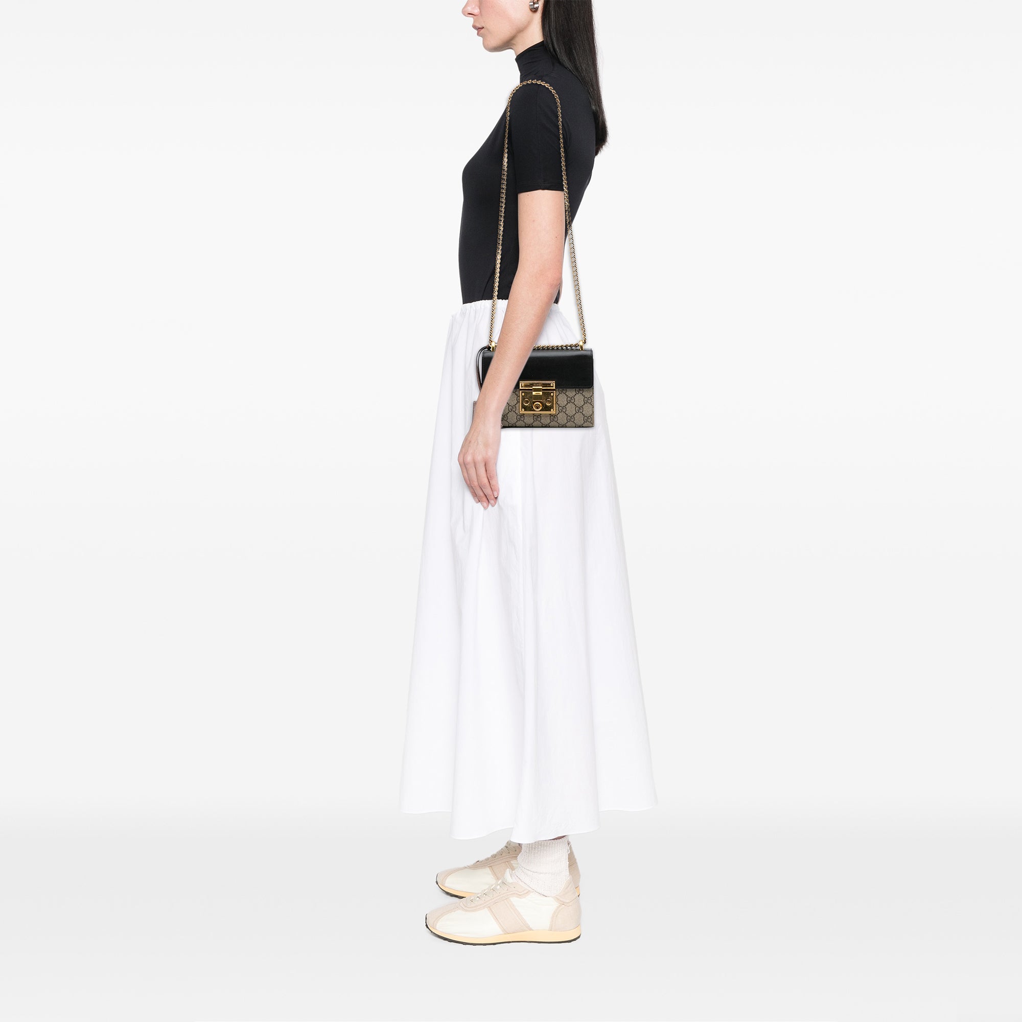 Small GG Supreme Padlock Crossbody