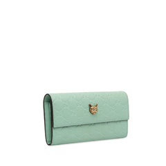 Guccissima Signature Crystal Cat Continental Wallet_1