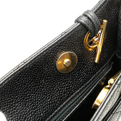 Quilted Caviar Chain Tote