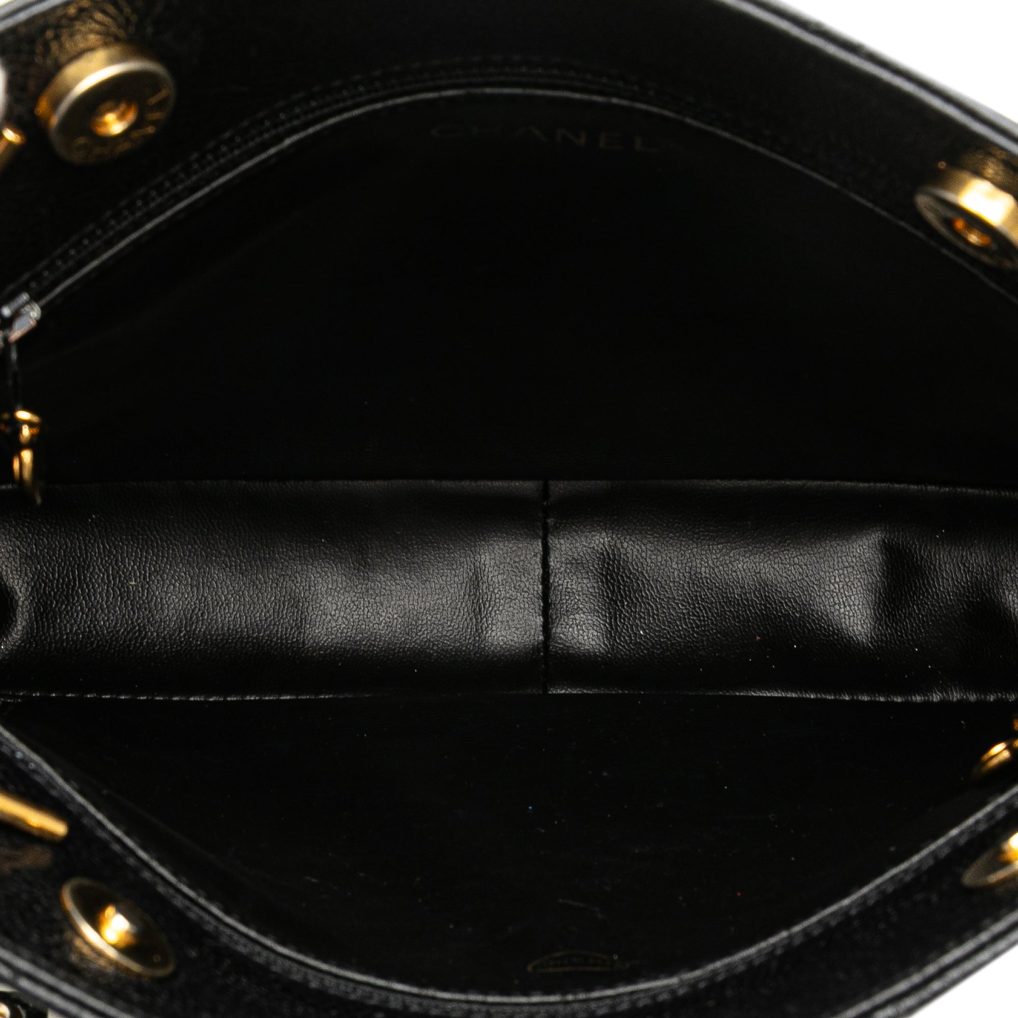 Quilted Caviar Chain Tote