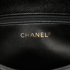 Quilted Caviar Chain Tote