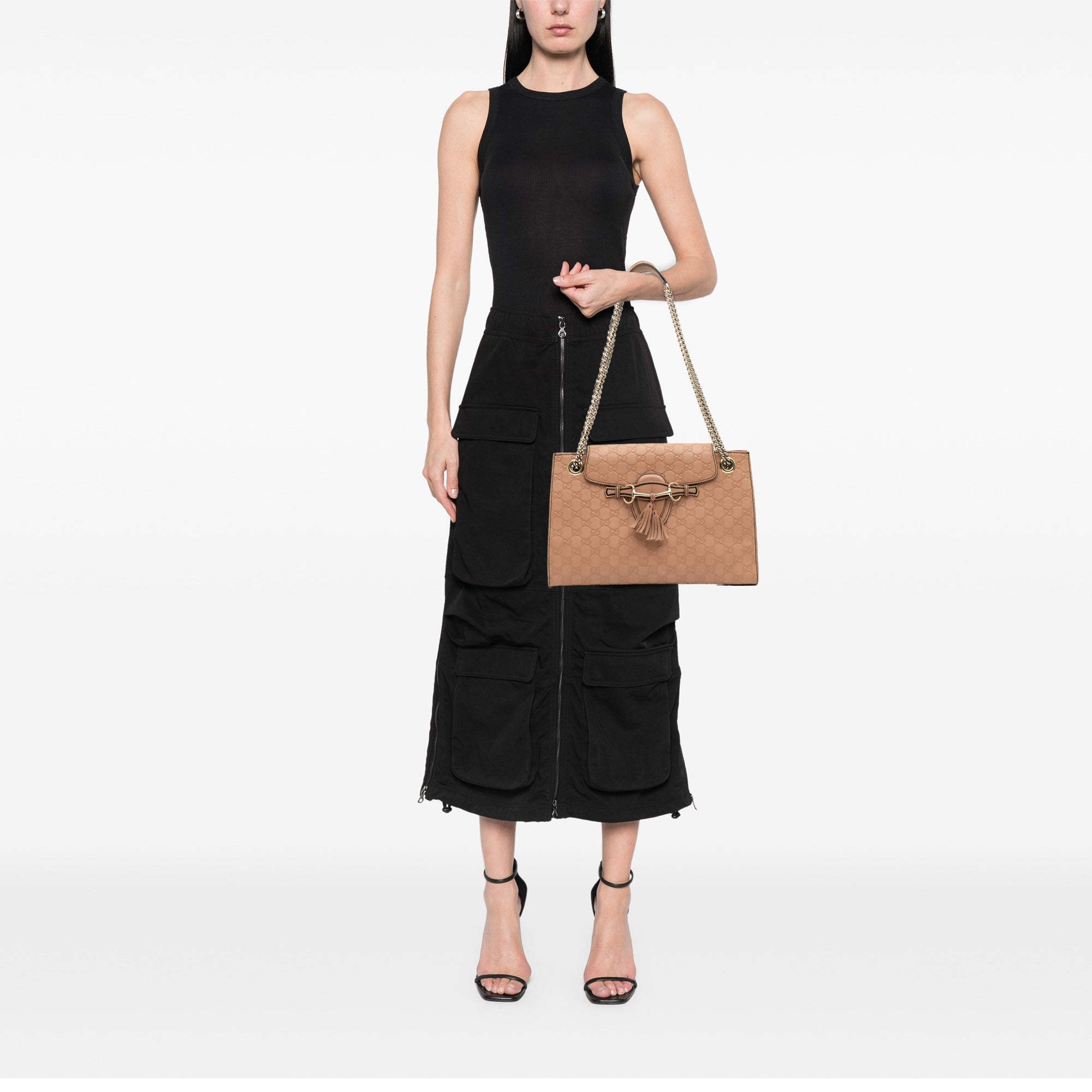 Large Guccissima Emily Shoulder Bag