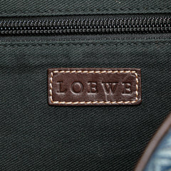 Denim Anagram Messenger Bag