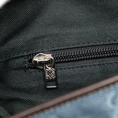 Denim Anagram Messenger Bag
