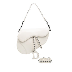 Studded Leather Saddle Bag