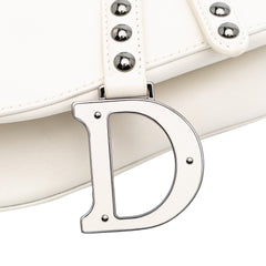 Studded Leather Saddle Bag