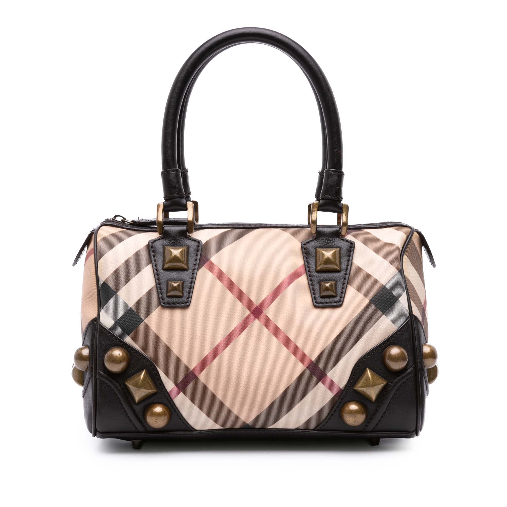 Supernova Check Canvas Mega Stud Chester Boston Bag