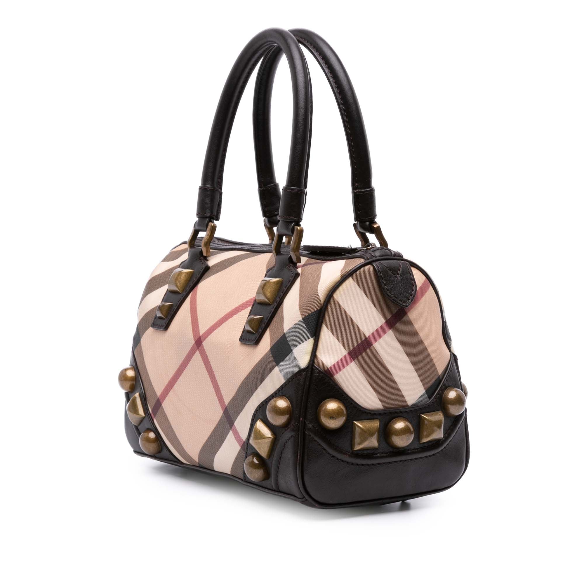 Supernova Check Canvas Mega Stud Chester Boston Bag