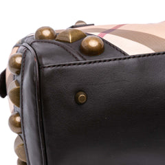 Supernova Check Canvas Mega Stud Chester Boston Bag